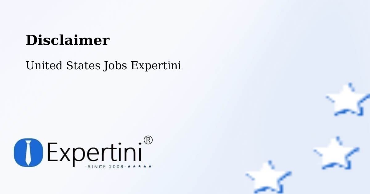 Disclaimer – Souderton - United States Jobs Expertini